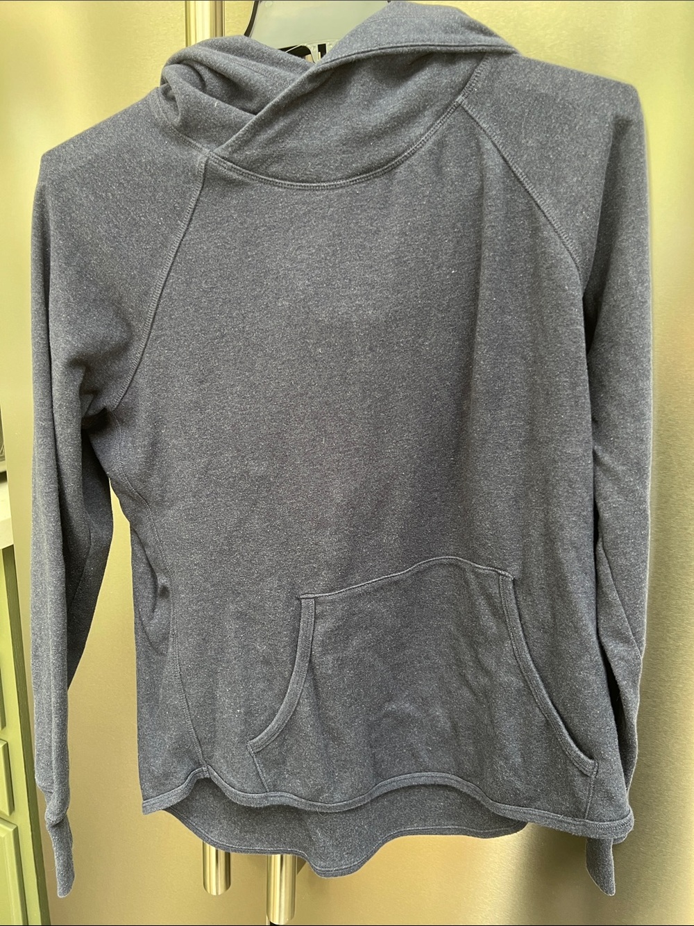 The Normal Brand Navy Scoop Neck Pullover Hoodie Sweater XS
